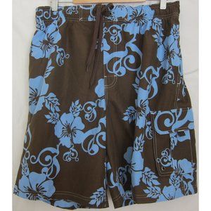 Sonoma - Men's Swim Shorts - Hibiscus Pattern - L